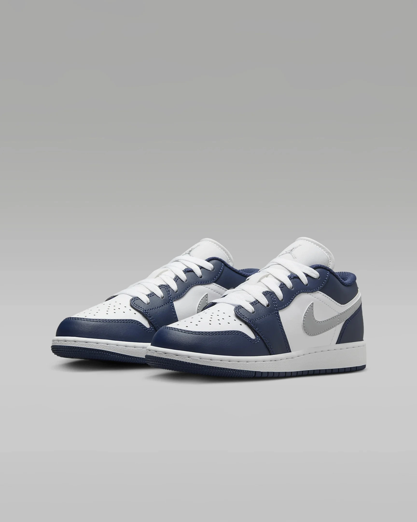 nike air jordan 1 low gs "white/blue" - Ảnh 2