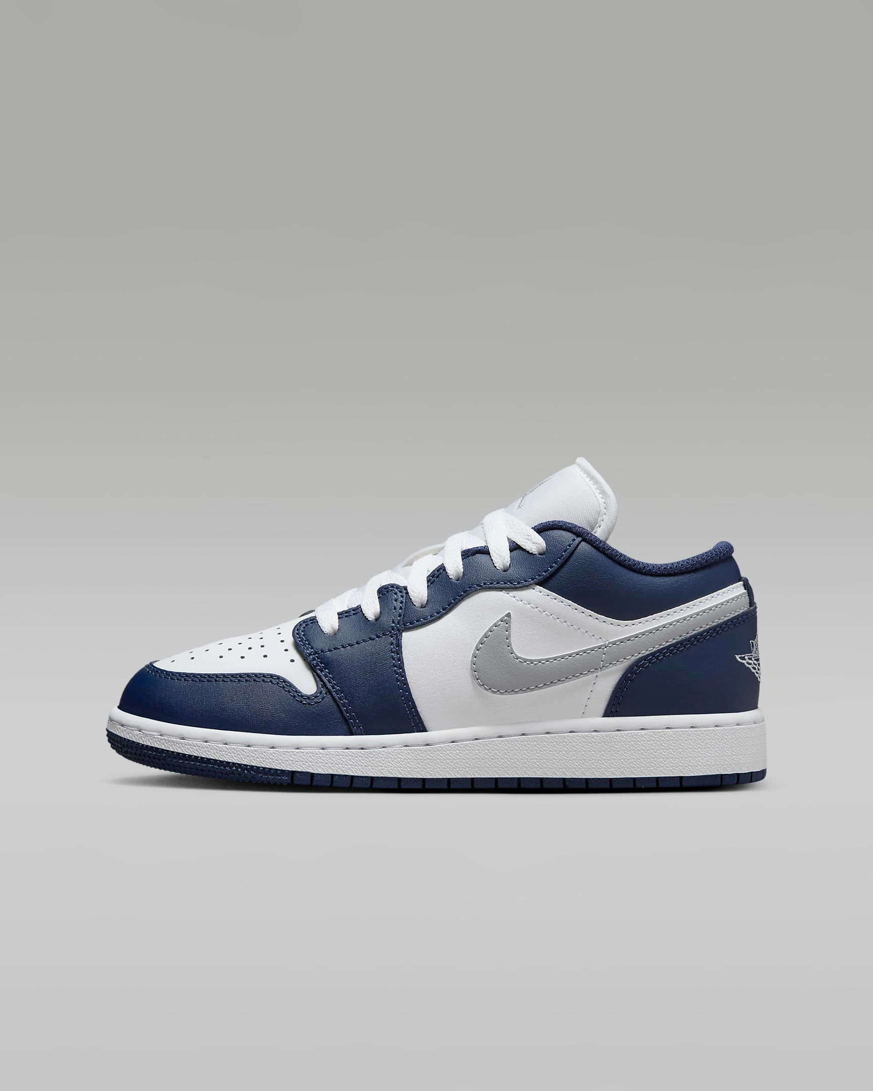 nike air jordan 1 low gs "white/blue" - Ảnh 5