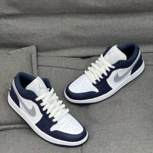 nike air jordan 1 low gs "white/blue"