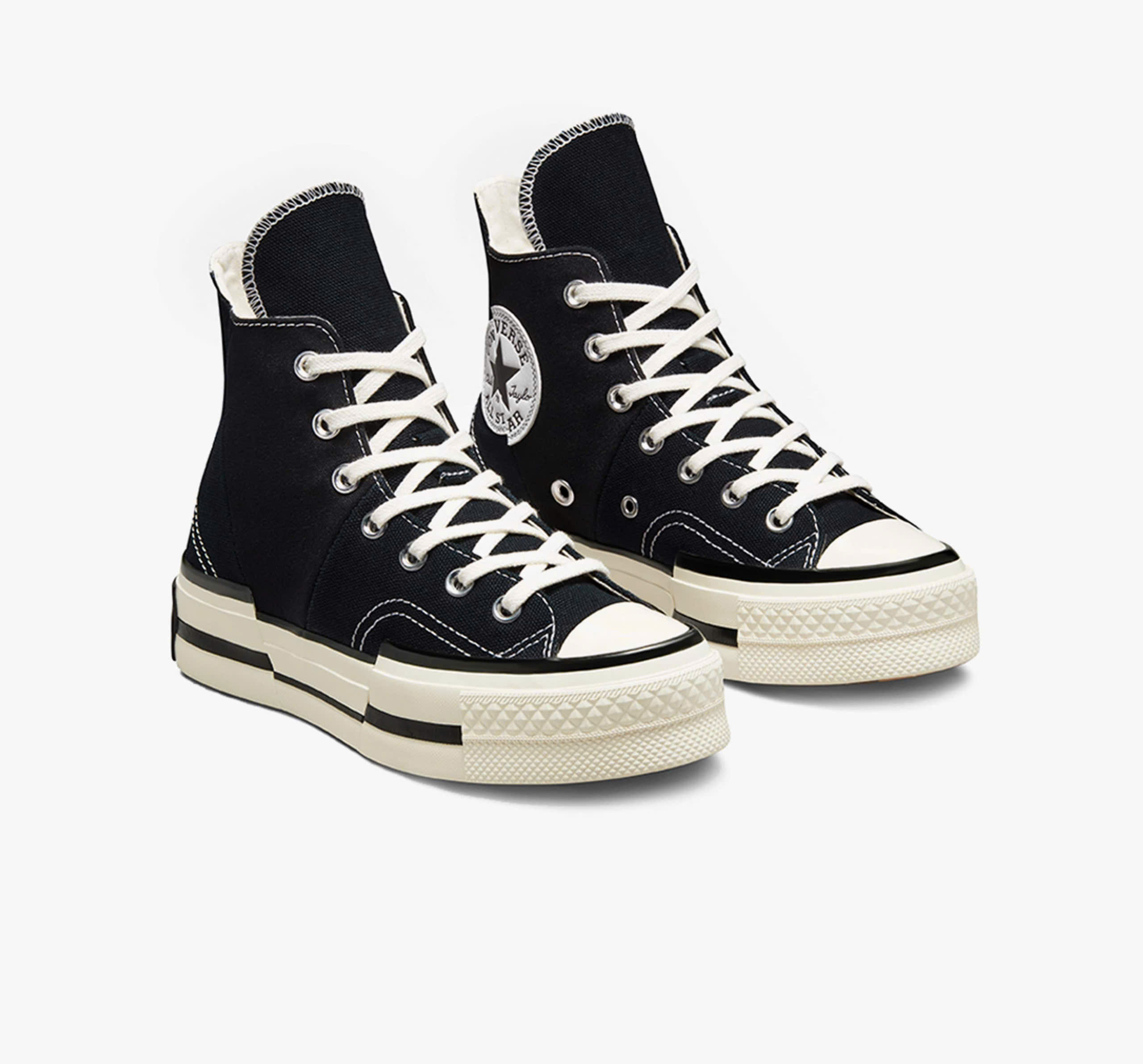 Giày Thể Thao Converse Chuck 70 Plus Canvas Unisex - Black - Ảnh 3