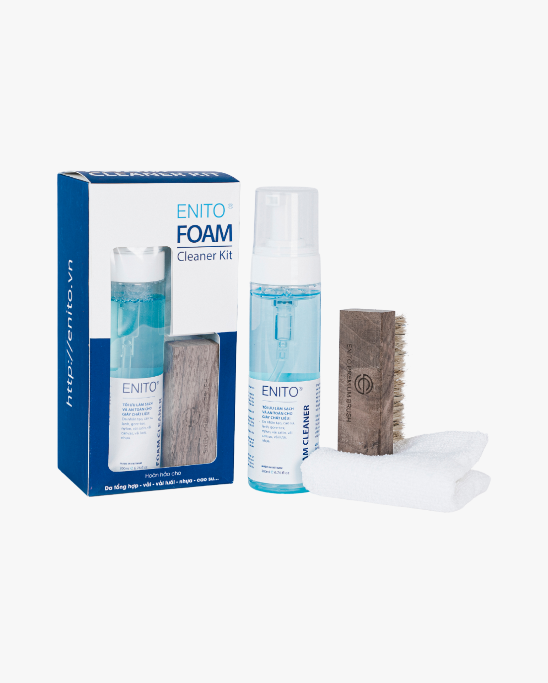 Bộ vệ sinh giày Enito Foam Cleaner Kit - Ảnh 2