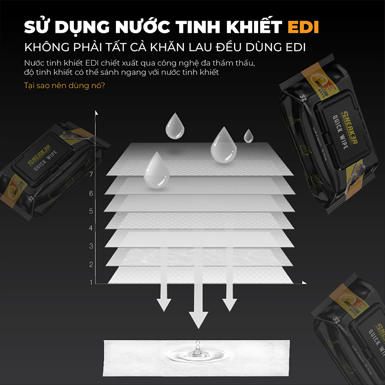Khăn lau giày sạch nhanh Quick Wipe SNEAK3R công nghệ Oxi Aciton - Ảnh 5