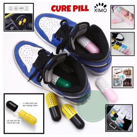 Viên hút ẩm khử mùi giày dép, và đồ vật đa năng CURE PILL XIMO KMG01